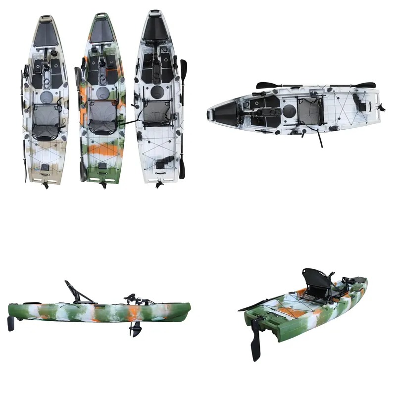 Fishing Kayak Pedal Drive - Kajak Wiking Jednoosobowy Kajak Wędkarski z