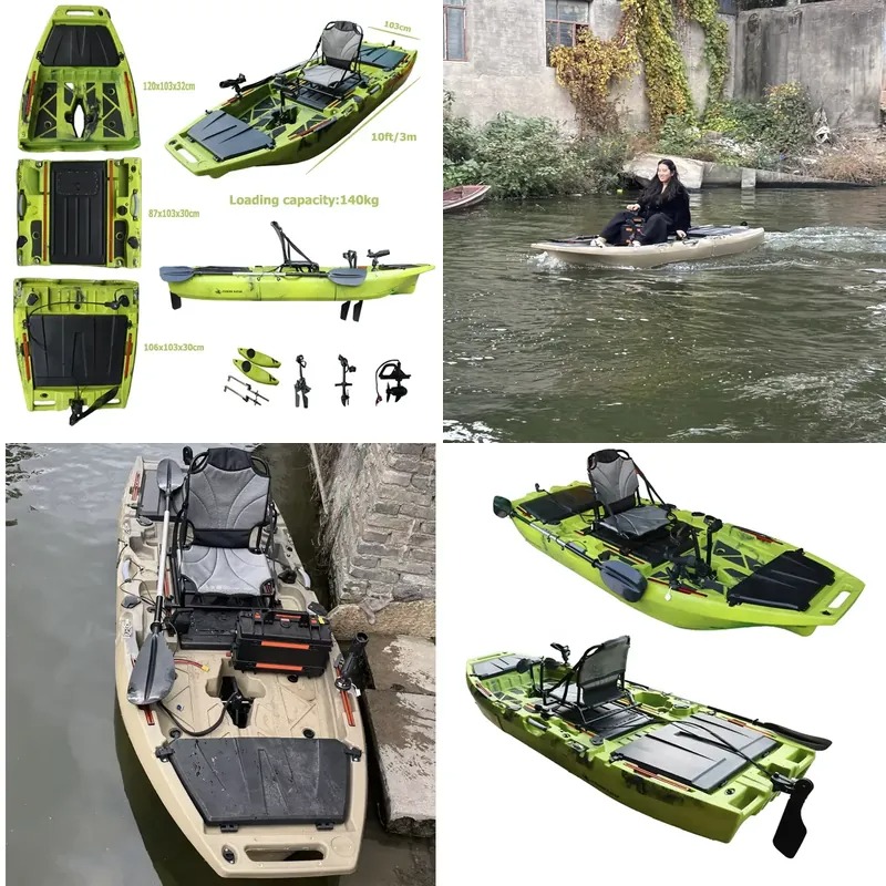 Fishing Kayak Pedal Drive - Kajak modułowy z napędem pedałowym i