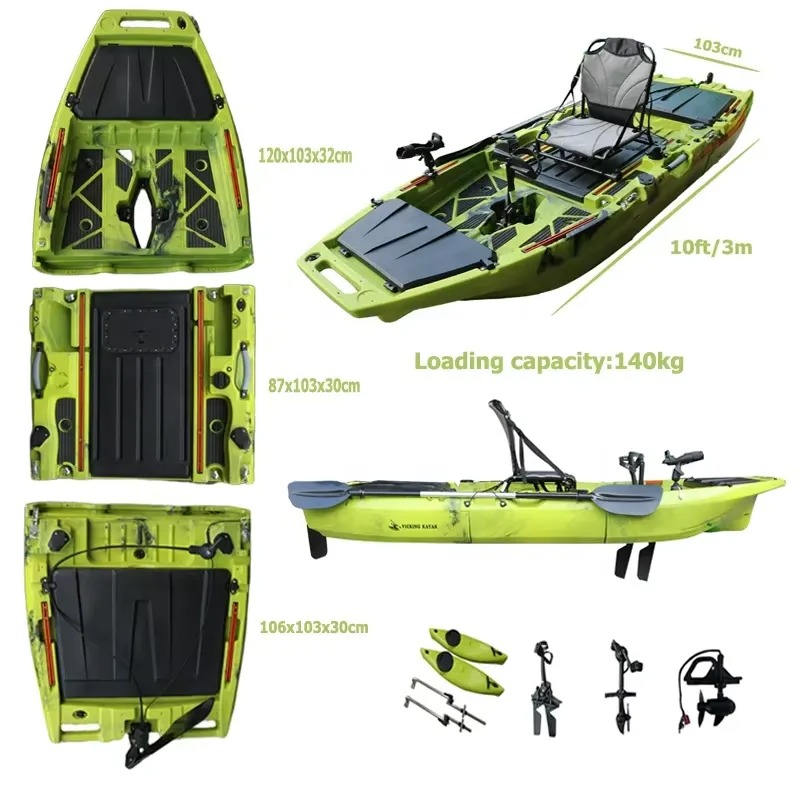 Kajak modułowy z napędem pedał – Fishing Kayak Pedal Drive recenzja i cena